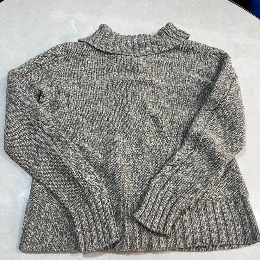 St. John’s Bay Cable Knit Button Cardigan Sweater Gray M - Picture 3 of 10